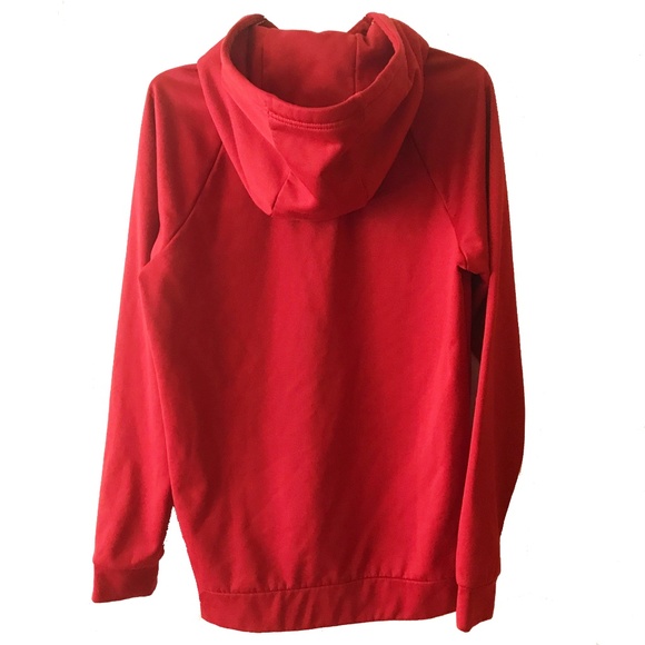 NWOT NIKE JORDAN MEN RED FLEECE HOODIE SIZE S - Picture 2 of 7